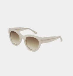 A.Kjaerbede Unisex aurinkolasit Lilly, vaalea beige