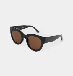 A.Kjaerbede Unisex aurinkolasit Lilly, musta