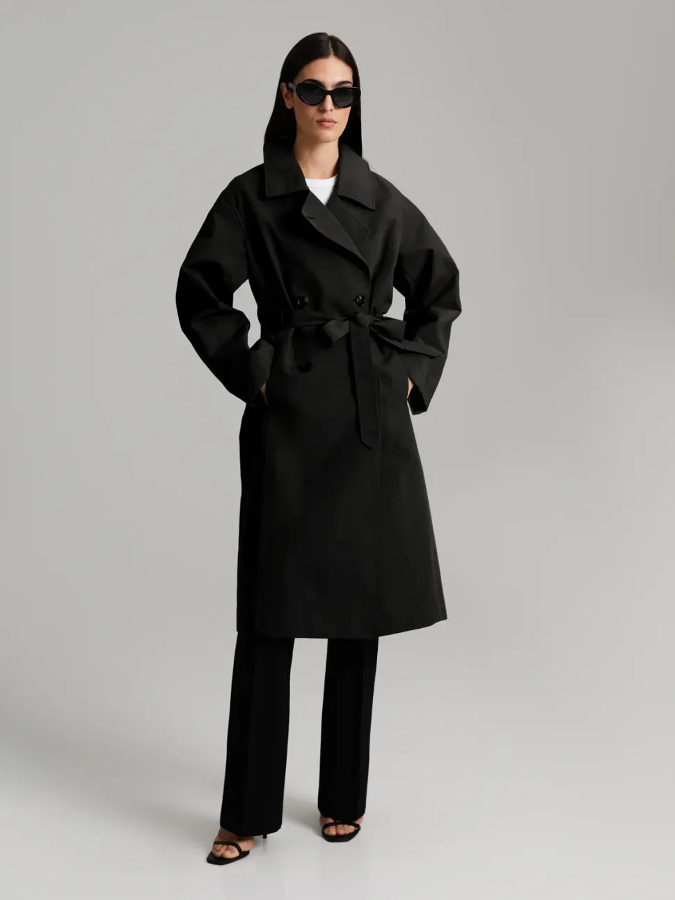 Andiata naisten trenssitakki Suela 2 Coat, musta