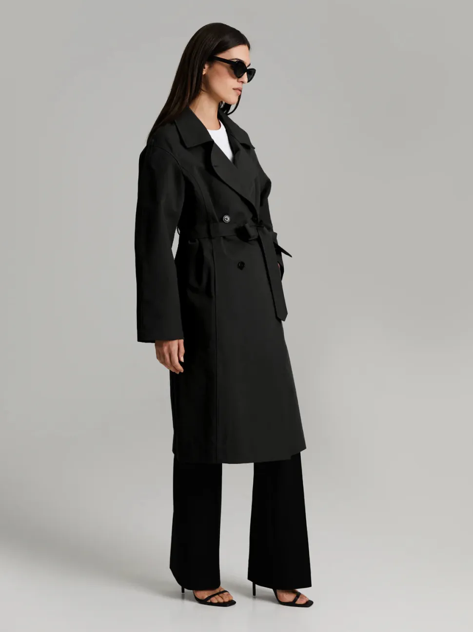Andiata naisten trenssitakki Suela 2 Coat, musta
