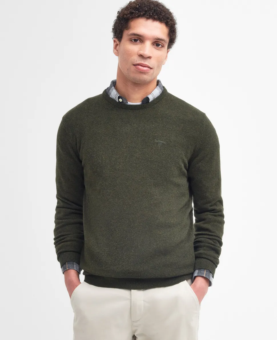 Barbour Essential Lambwool Crew KHAKI