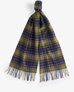 Barbour huivi TARTAN LAMBSWOOL NOS SCARF, ruskea ruutu