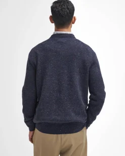 Barbour miesten neulepusero Tainsbury Crew Neck Sweater, tummansininen