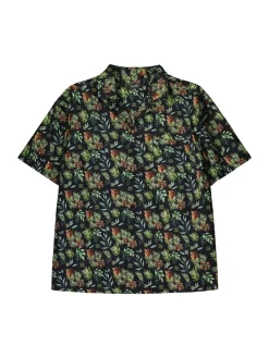 Billebeino miesten paita, JUNGLE COLLAR SHIRT Vihreä Kuosi