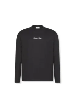 Calvin Klein Jeans miesten pitkähihainen, LS RLXD STANDARD LOGO CREWNK TEE Musta