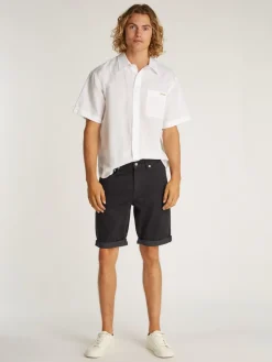Calvin Klein Jeans miesten shortsit, SLIM SHORT 1A4 BLACK Musta