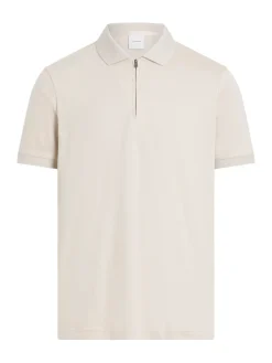 Calvin Klein Jeans miesten pikeepaita, LIQUID TOUCH WELT ZIP Beige