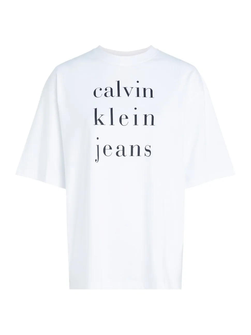 Calvin Klein Jeans naisten t-paita, SS CKJ LOGO TEE Valkoinen