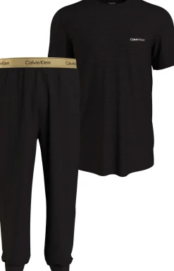 Calvin Klein MIesten Pyjamasetti, JOGGER SET Musta
