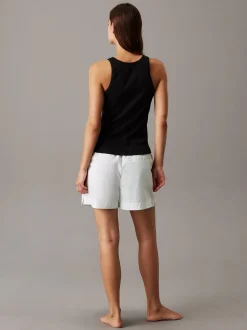 Calvin Klein naisten tank top, SLIM RIB TANK Musta