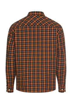 Camel Active miesten kauluspaita, CHECKED LS SHIRT Oranssi Kuosi