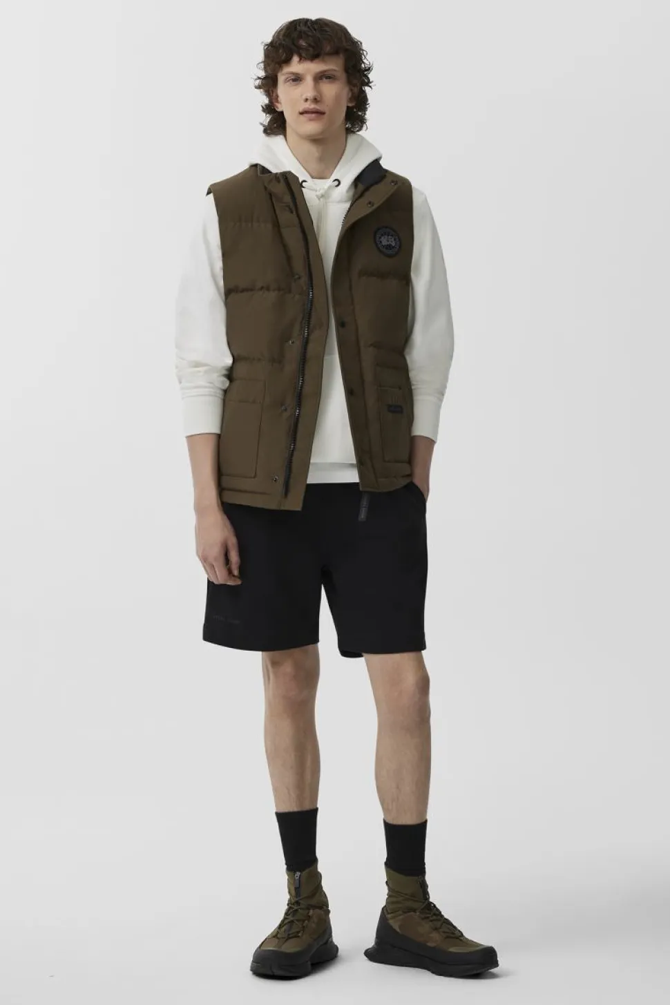 Canada Goose Miesten Liivi, FREESTYLE CREW VEST Tummanvihreä