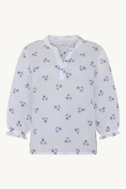 Claire naisten pusero, RIKKELIZA BLOUSE Sininen Kuosi