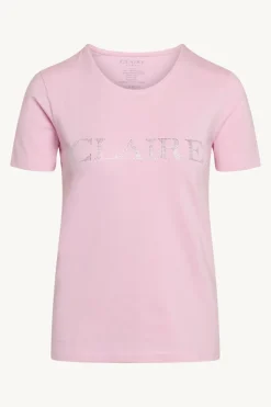 Claire, Naisten T-Paita, Allison Logo T-Paita Vaaleanpunainen