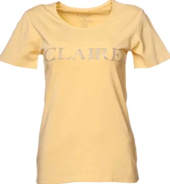 Claire Naisten T-paita, Logo Keltainen