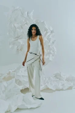 Copenhagen Muse naisten housut Tailor Pant, kerma
