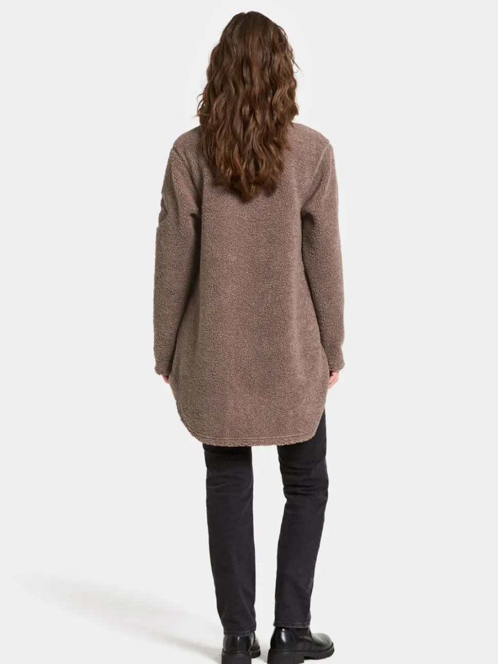 Didriksons naisten fleece, UMI WNS FZ 3 Ruskeanharmaa