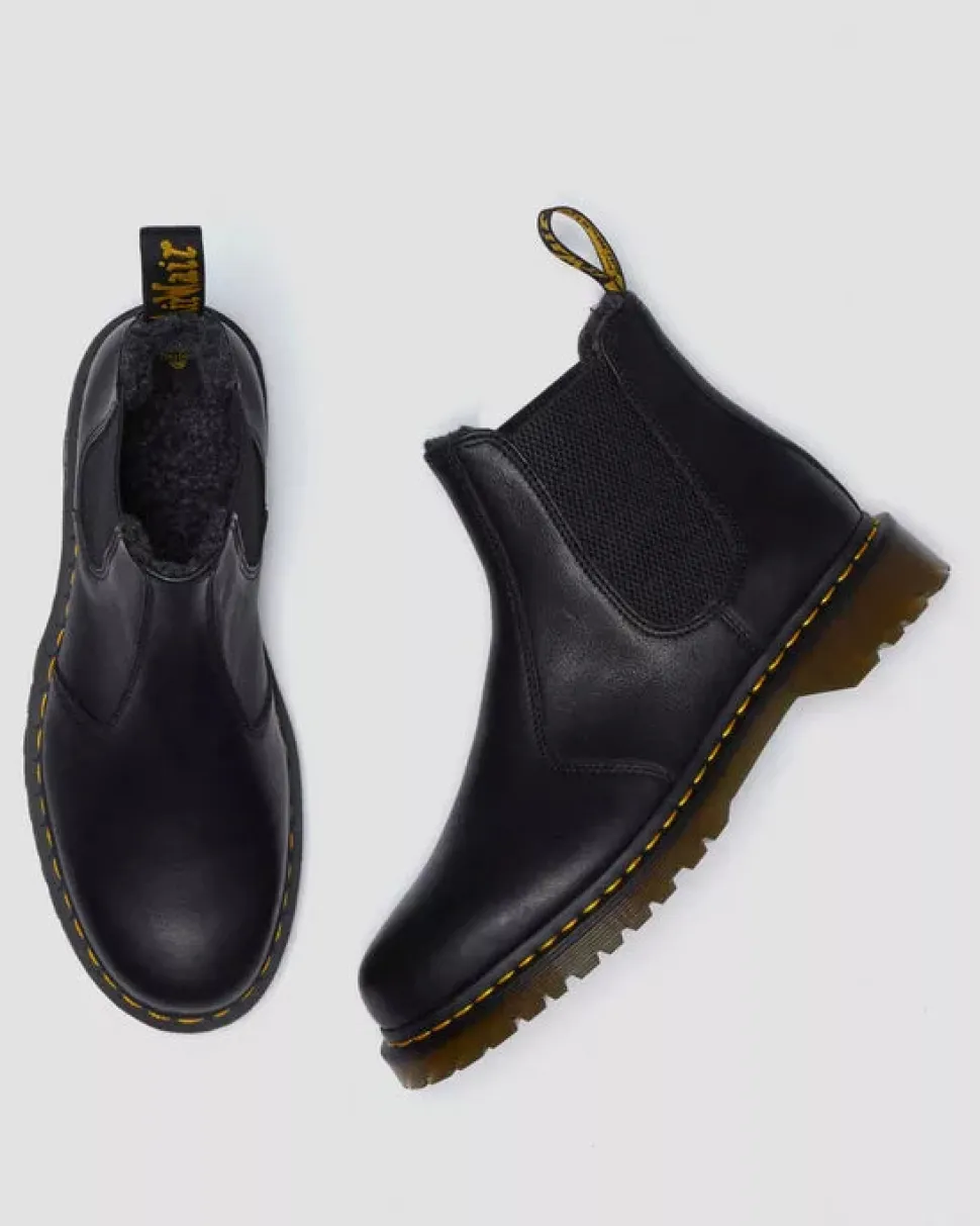 Dr. Martens miesten kengät, 2976 Warm Lined Grizzly Leather Chelsea nilkkurit, Musta