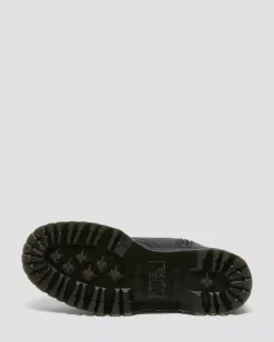 Dr. Martens naisten lämpövuorelliset platform maiharit, Jadon Faux Fur Lined Leather Platform Boots, Musta