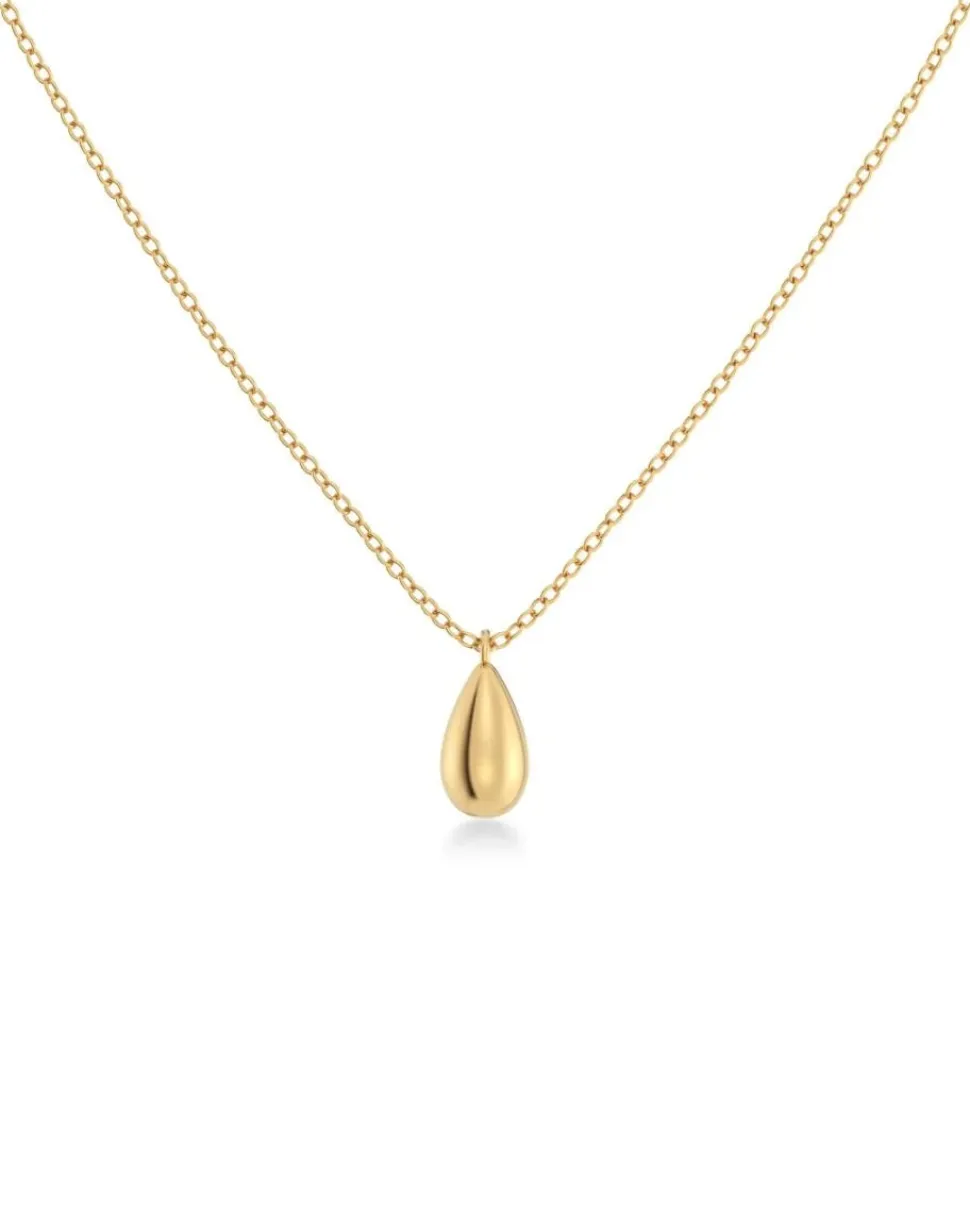 Edblad kaulakoru Drop Mini Necklace Gold, Gold pleated