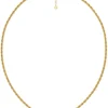 Edblad kaulakoru Rope Chain Necklace Gold, Gold pleated
