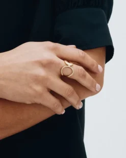 Edblad sormus, PLIÉ RING GOLD Kullankeltainen