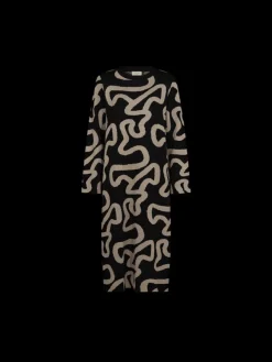 Freequent Naisten Mekko, ANI DRESS Musta Kuosi