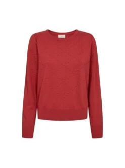 Freequent naisten neule, DODO PULLOVER Punainen
