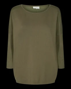 Freequent Naisten Neule, Jone Plain Khaki