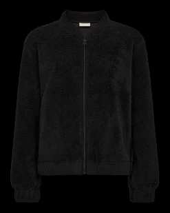 Freequent naisten takki K-TEDDY JACKET, musta