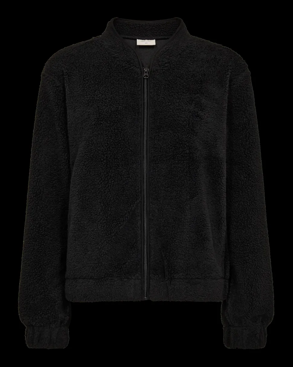 Freequent naisten takki K-TEDDY JACKET, musta