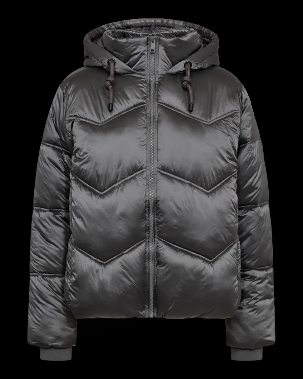 Freequent Naisten Takki, K-SHORTY JACKET Hopeanharmaa