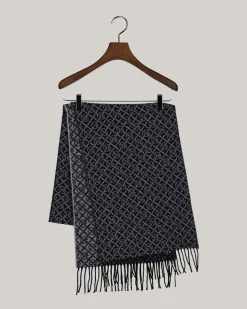 Gant huivi Pattern Woven Scarf, sininen kuosi