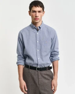 Gant miesten kauluspaita, K POPLIN MICRO GINGHAM SININEN RUUTU