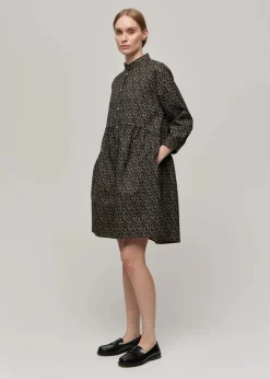 Gauhar naisten paitamekko, SHIRT DRESS LANA Ruskea Kuosillinen