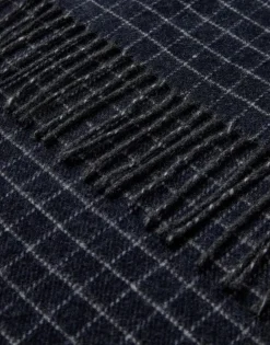 Gino Marcello huivi Checked Scarf, sininen ruutu
