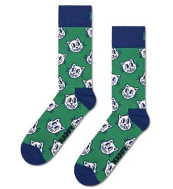 Happy Socks Miesten Sukat CAT SOCK Vihreä Kuosi