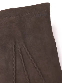 Hestra Unisex käsineet Arthur Suede Glove Wool Lining, mustanruskea