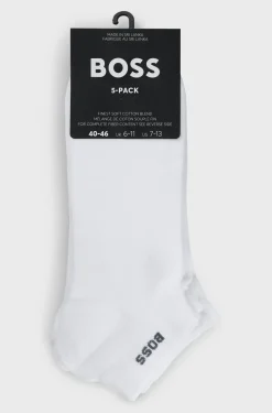 Hugo Boss miesten nilkkasukat, 5P AS UNI CC Valkoinen
