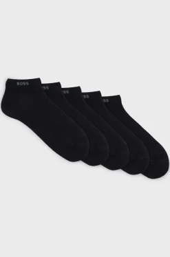 Hugo Boss miesten nilkkasukat, 5P AS UNI CC Musta