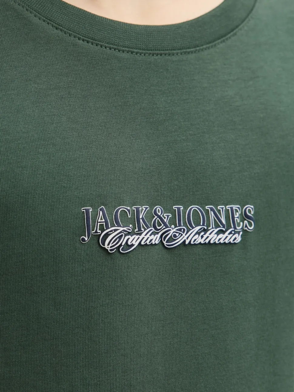 Jack and Jones Junior lasten paita JORBLEECKER MINIMAL TEE LS CREW NECK JNR, vihreä