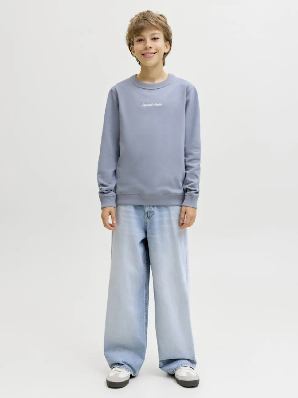 Jack and Jones Junior lasten farkut JJIDAVE JJORIGINAL SQ 151, sininen