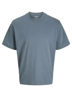 Jack and Jones junior t-paita, JJEURBAN EDGE TEE SS O-NECK NOOS JNR Tumma Turkoosi