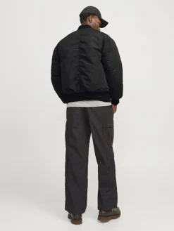 Jack and Jones miesten bombertakki, JCOKINETIC SOFT UTILITY BOMBER LN Black