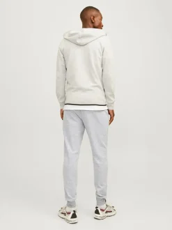 Jack and Jones Miesten Collegehousut JJIWILL JJAIR SWEAT PANTS Light Grey Melange