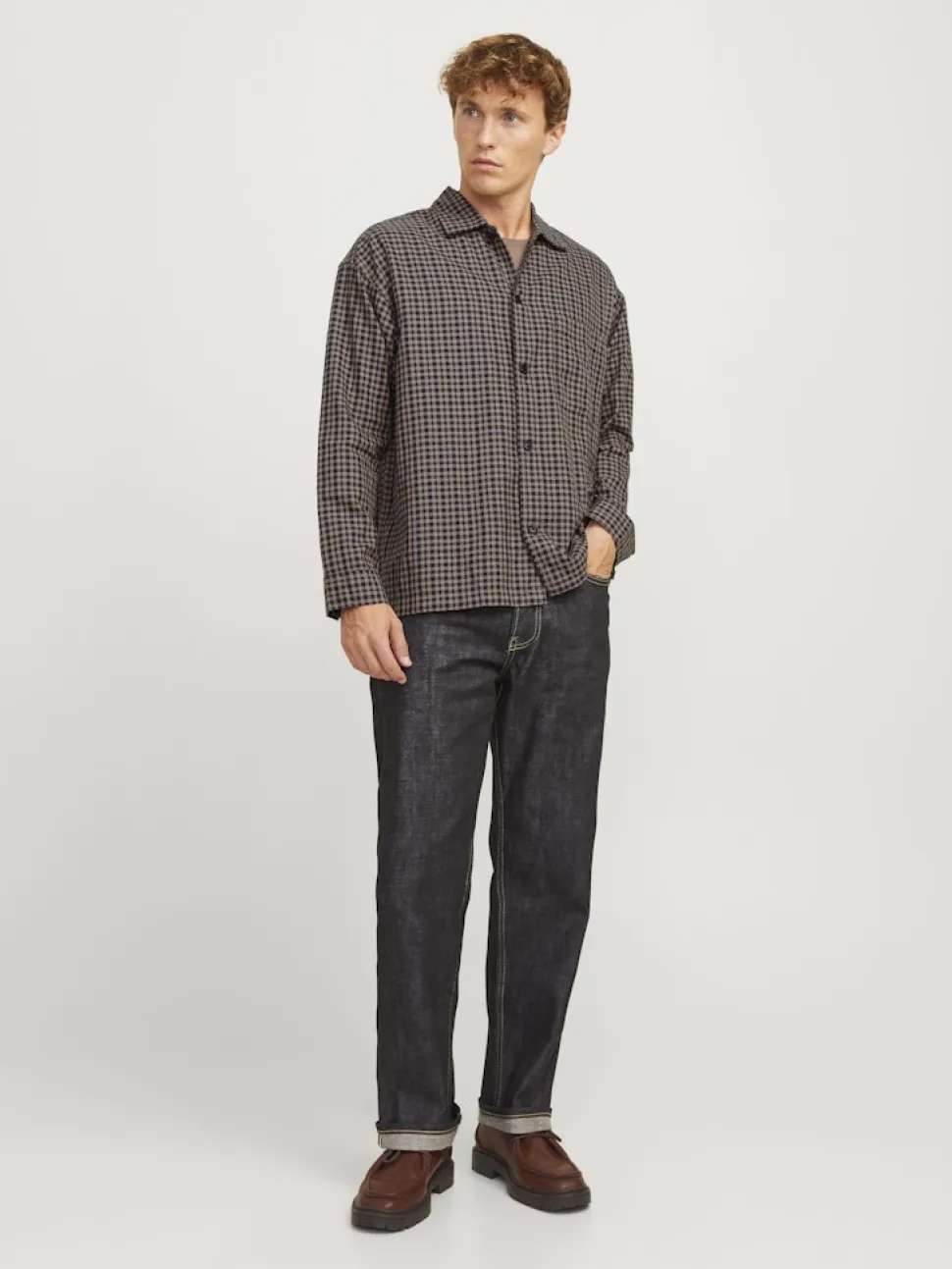 Jack and Jones miesten paita, JPRBLAMADISON L/S OVERSHIRT BF Slate Black