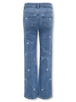 Kids Only Lasten Farkut, KOGJUICY WIDE LEG HEART JEANS Indigo