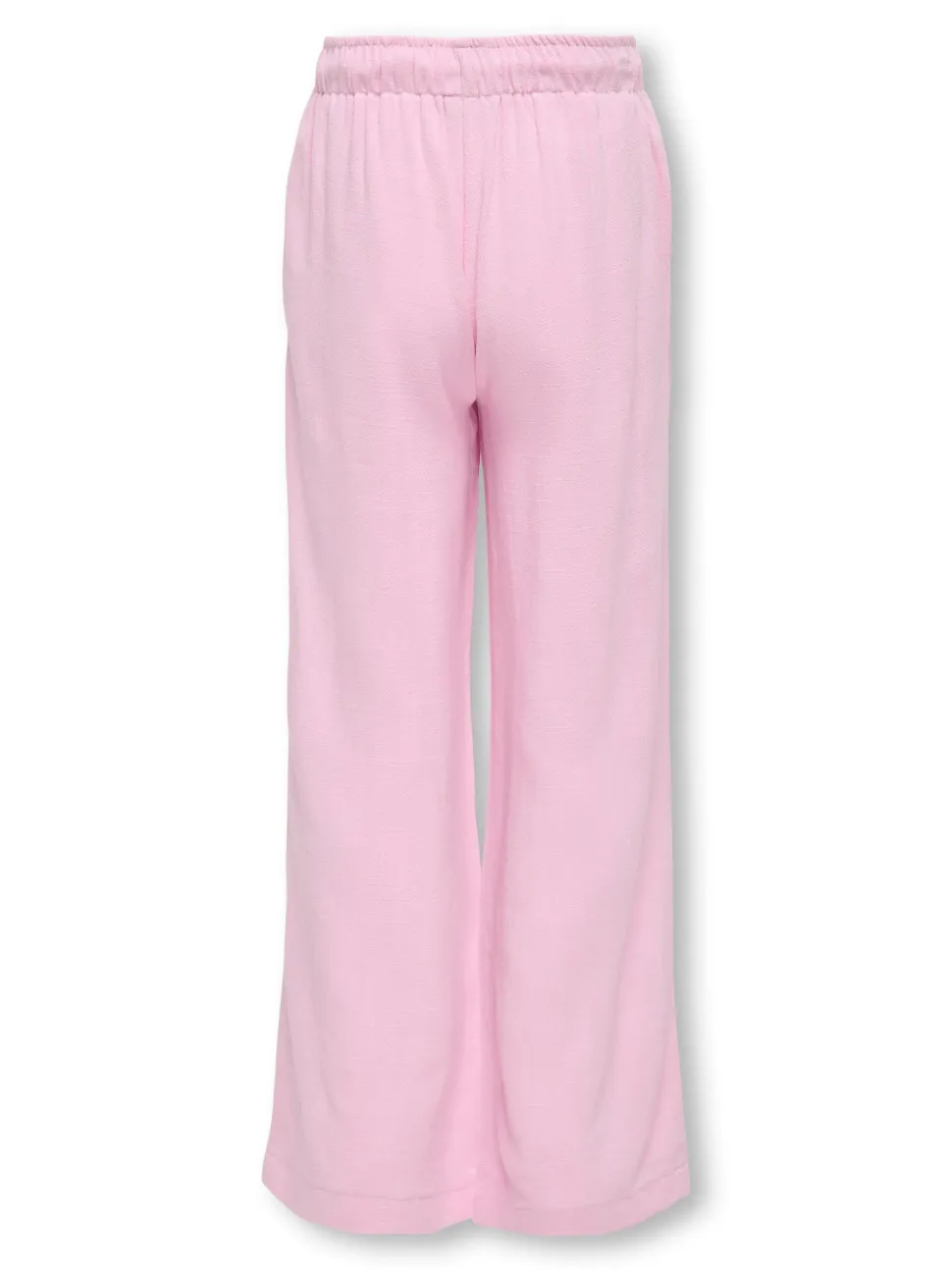 Kids Only lasten housut, KOGSIESTA PULL-UP LINEN BLEND PANT Vaaleanpunainen