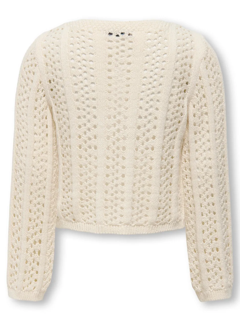 Kids Only lasten neule, KOGMARINA LIFE LS CROP V-NECK TIE KNT Luonnonvalkoinen