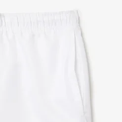 Lacoste miesten shortsit Light Weight Diamond Taffeta Shorts, valkoinen